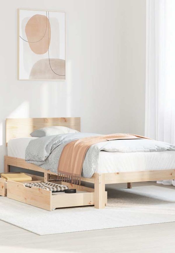 Smickrande brun säng 2025 från vidaXL.