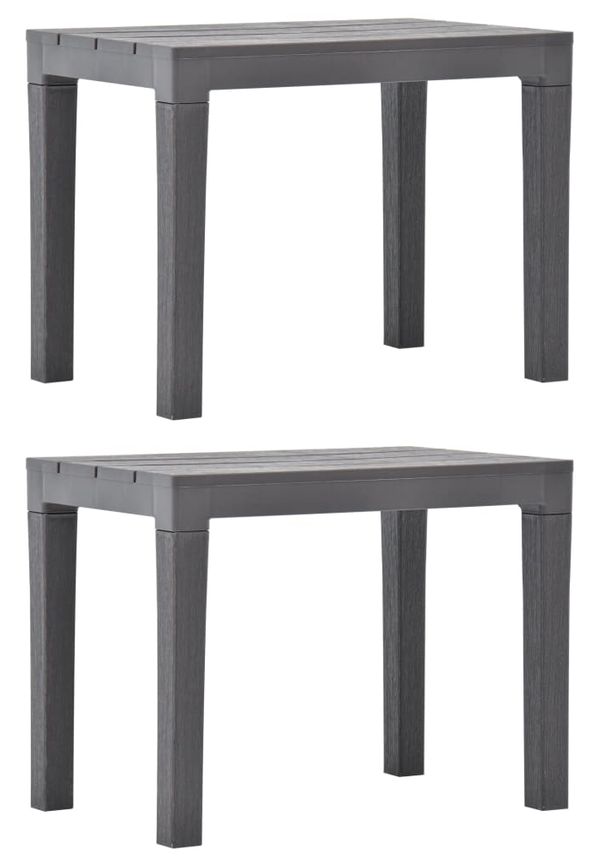 Grå vidaXL-bänk i jättefin modell.