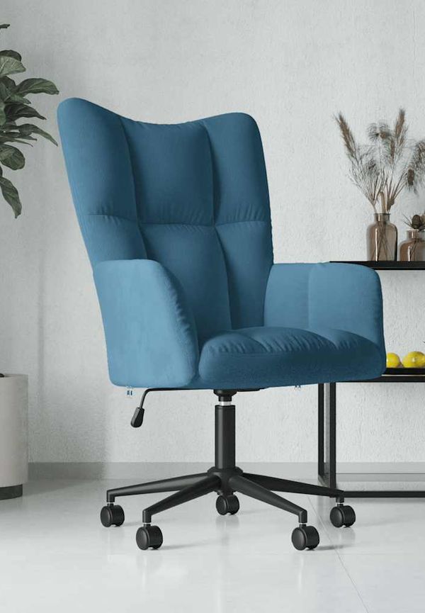 Cool kontorsstol i blått från vidaXL.