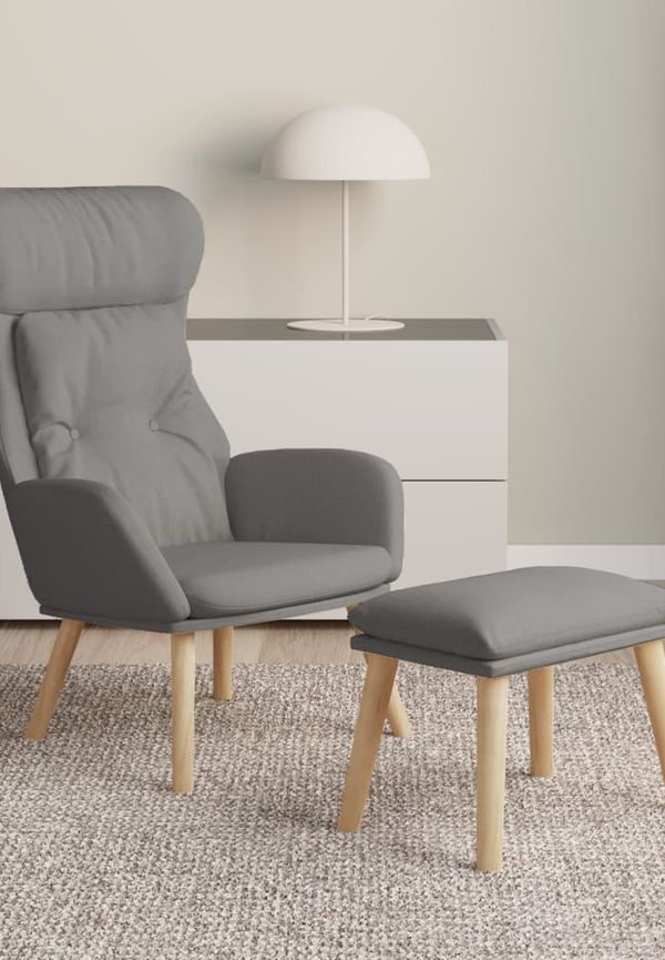 Riktigt snygg vilstol i grått från vidaXL.