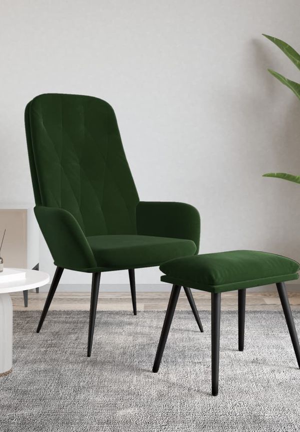 Grön vidaXL-stol i superfin modell.