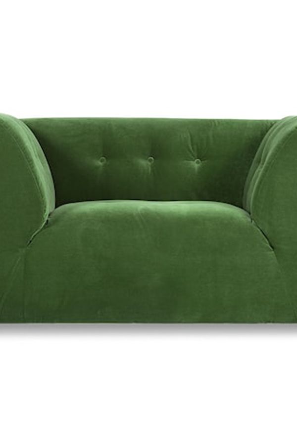 Grön fåtölj som passar perfekt till våren 2025!