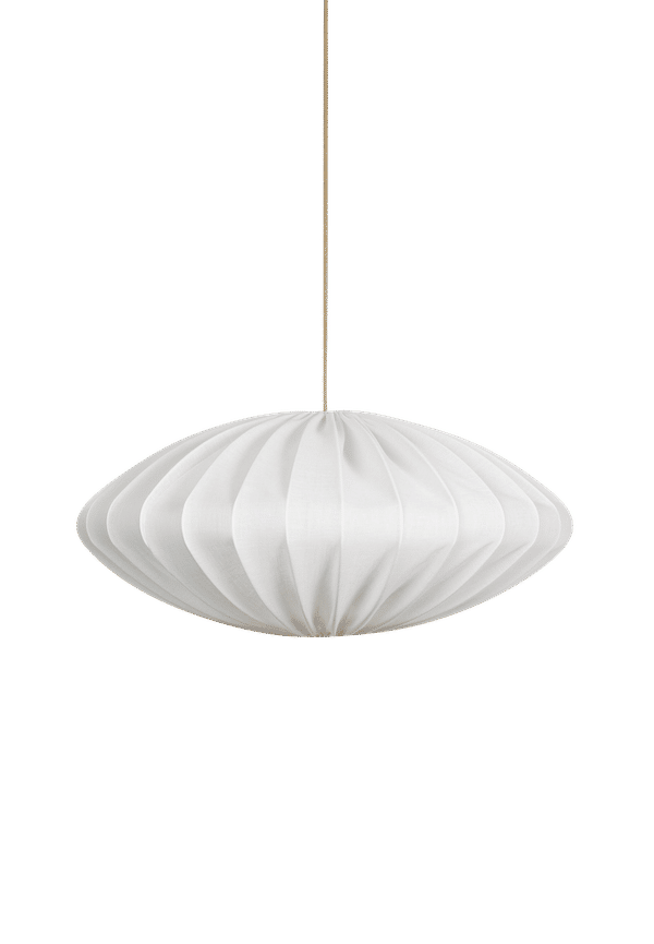 Vit watt & VEKE-linnelampa i elegant modell.