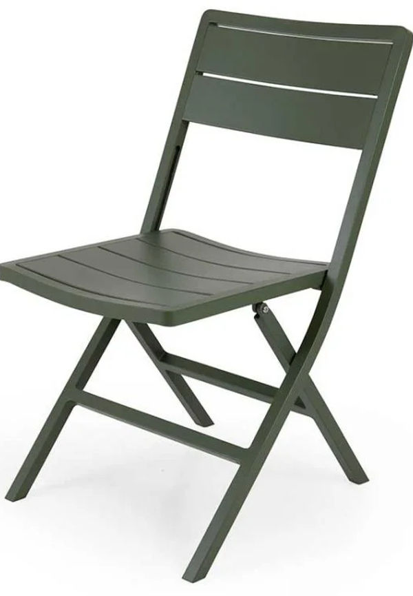 Söt fällstol i aluminium från Brafab.