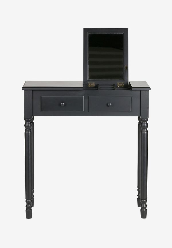 Svart WOOOD-sidobord i otroligt snygg modell.