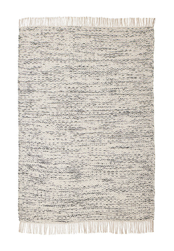 Vit Woven Works-ullmatta i elegant modell.