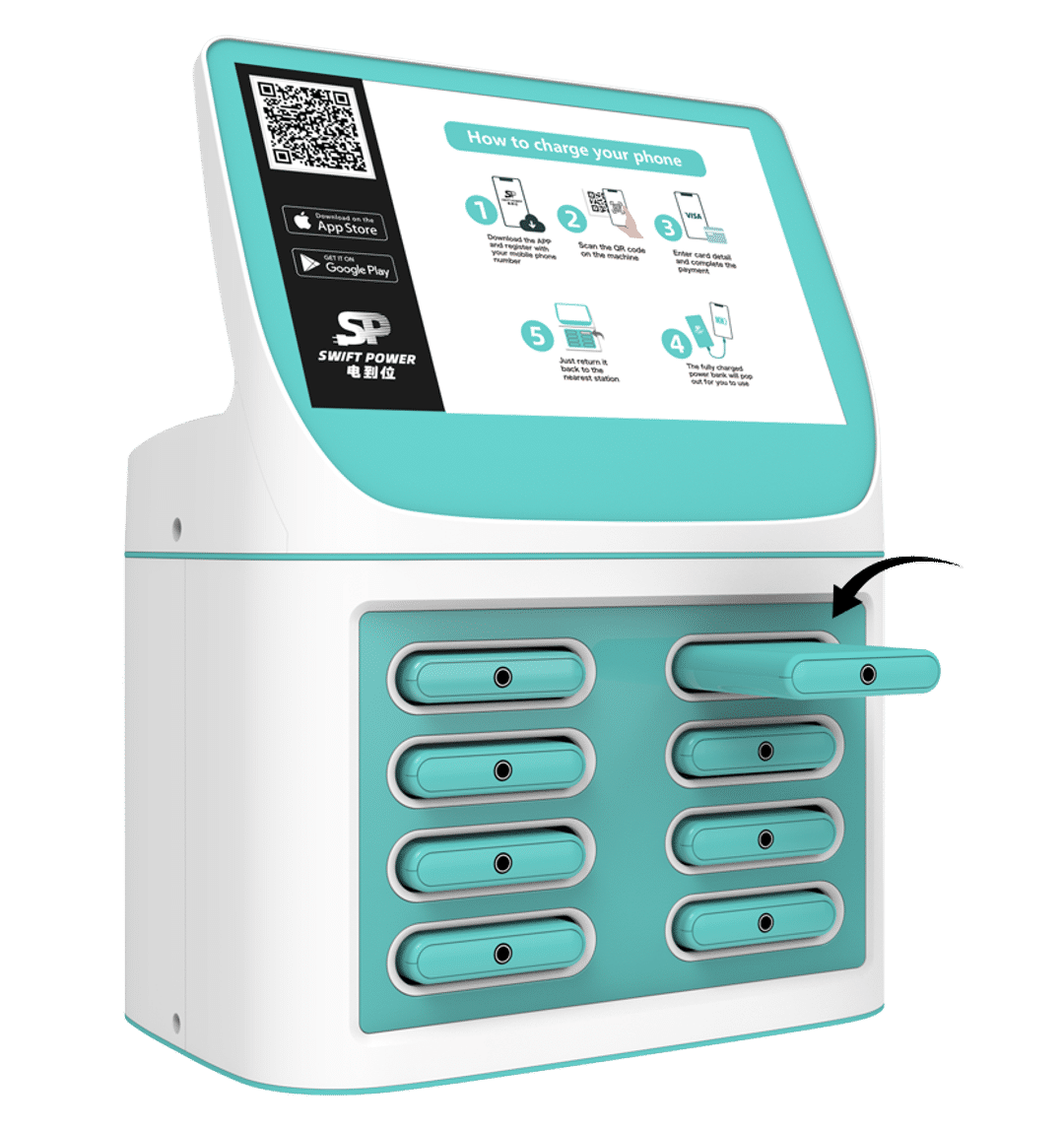 SwiftPower Station: 8 Ports - Small Rental Station