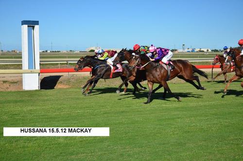 HUSSANA WINS CLASS 6 MACKAY 1300m
