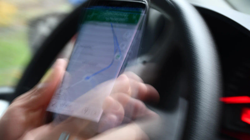Person using Google Maps on a smartphone