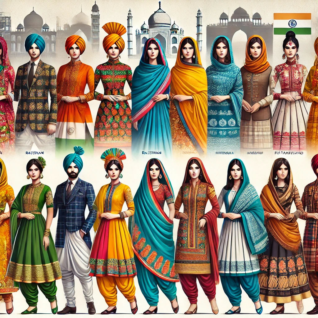 Traditional Fashions of North Indian States