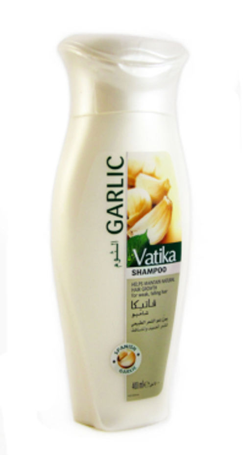 Шампунь для волос Vatika Garlic (для ломких и выпадающих волос) (400 мл). 