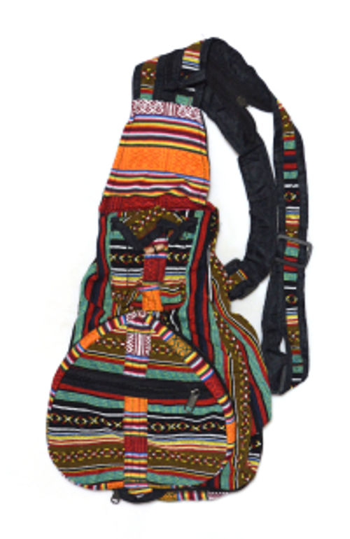 Рюкзак-трансформер, черные и коричневые полосы с крестиками и ноликами. 