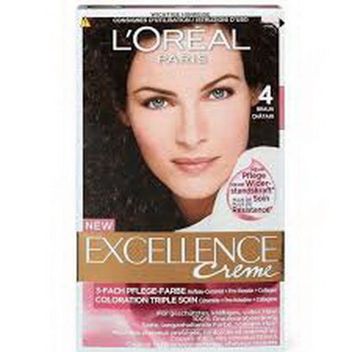Loreal Excellence Chestnut Brown - 4 Cream 