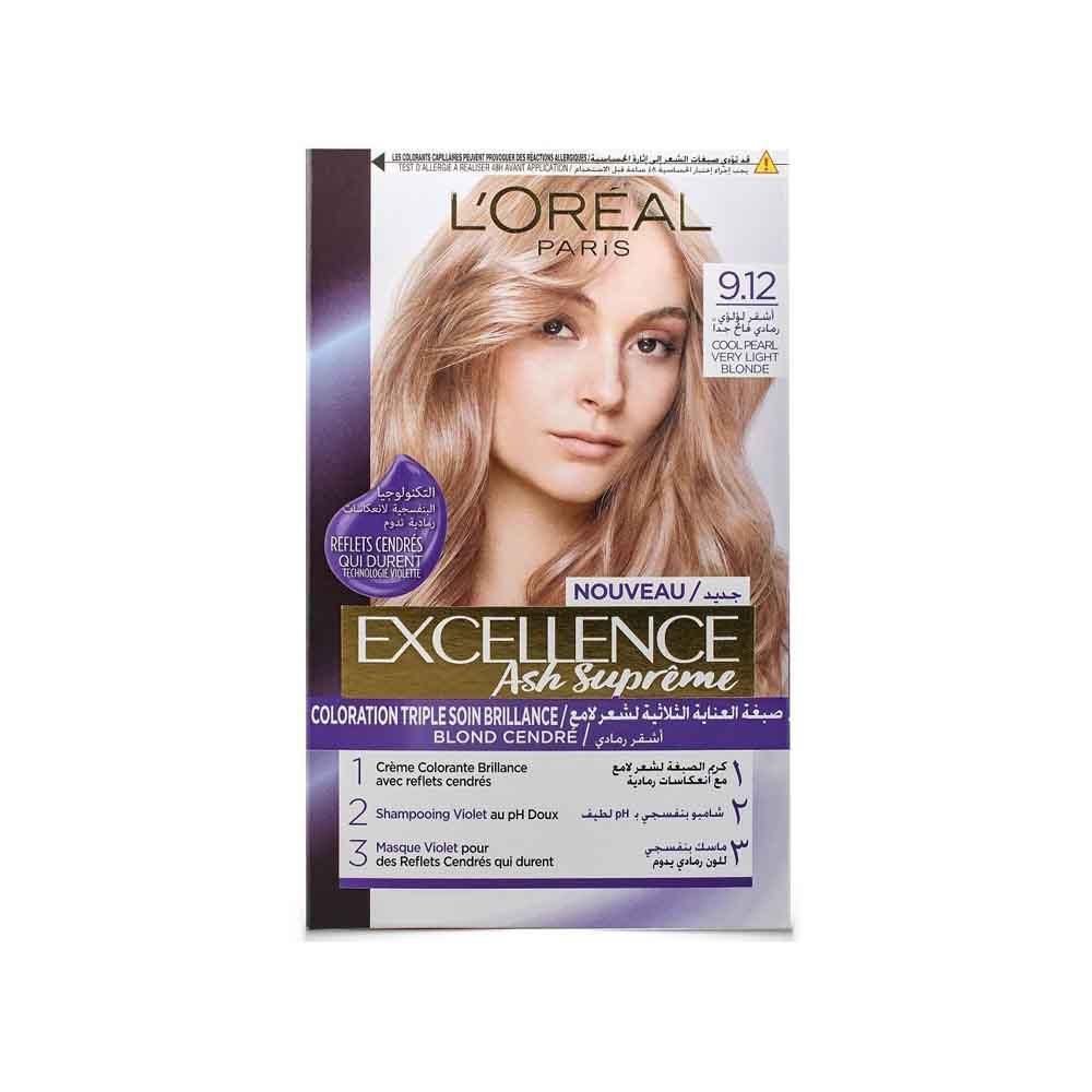 Loreal Excellence Ash Blonde - 9.12 Cream 250 ml
