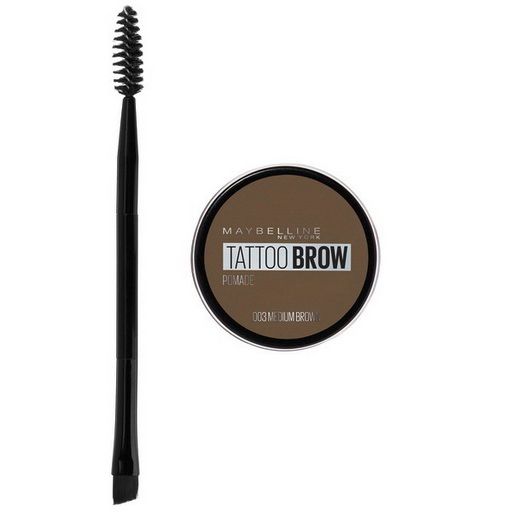 TATTOO BROW POMADE NU 03 MEDIUM BROWN  Maybelline Brow Gel 