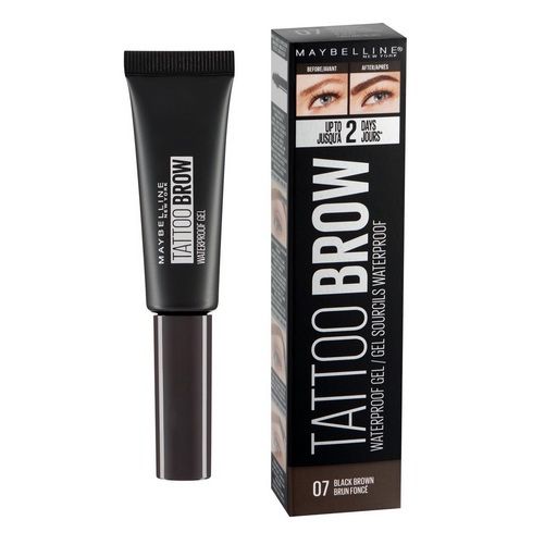 Tattoo Brow Gel 07 Black Brown  Maybelline Tattoo Brow Gel 