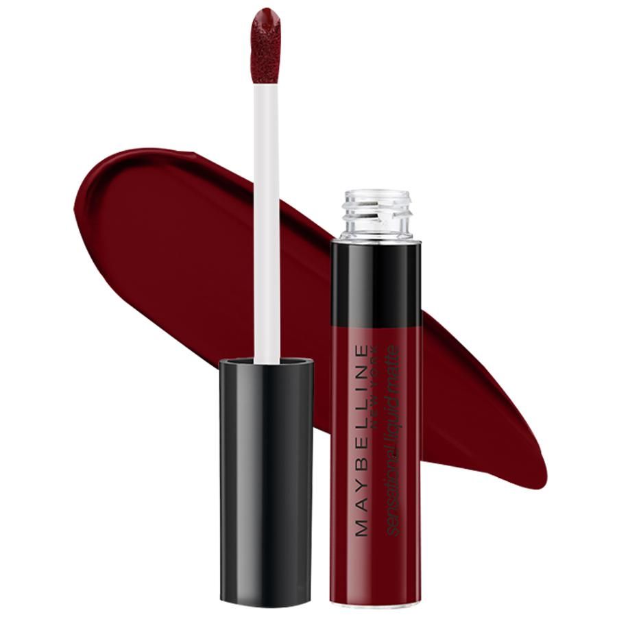 Dhifaf - Maybelline Sensational Liquid Matte Lipstick, 02 - Soft Wine