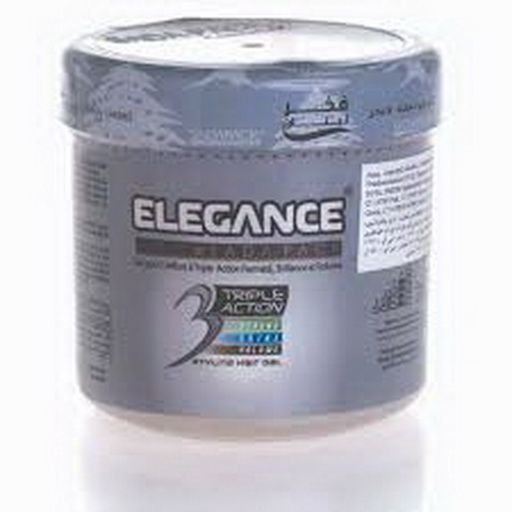 Hair Gel Gray Triple Action  Elegance Styling Gel 500 ml