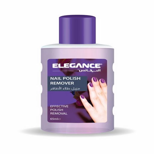 Nail Polish Remover Purple  Elegance Polish Remover 65 ml