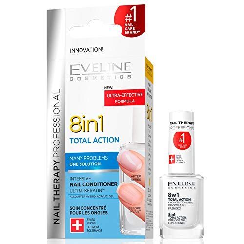 EVELINE NAIL THERAPY SPA Nail Total Action 8in1 Nails - Makeup 