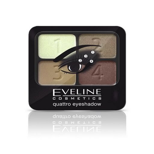 Eveline Quattro Eye Shadow No.01 Eyes - Makeup 