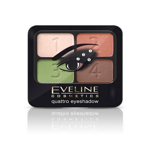 Eveline Quattro Eye Shadow No.08 Eyes - Makeup 