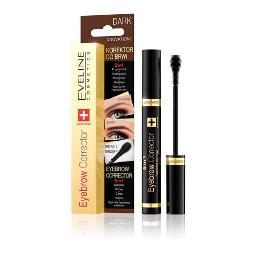 Eveline Brow Corrector 5in1 Dark Brown Brow Mascara 