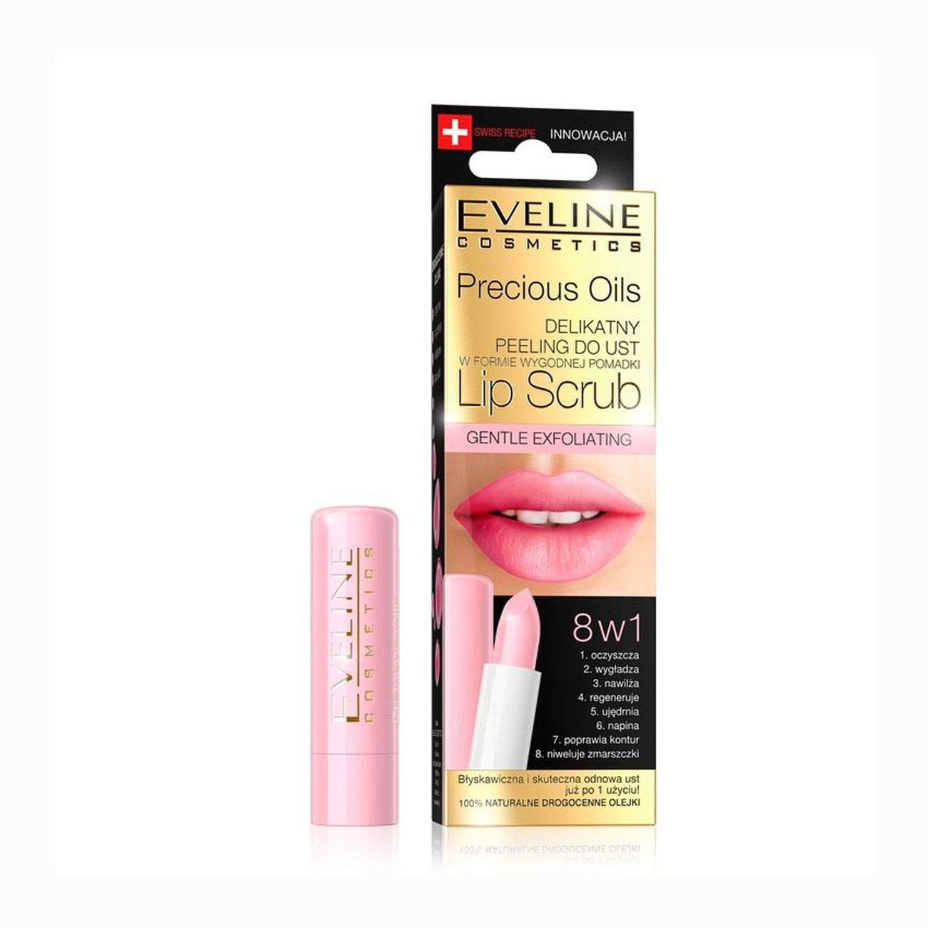 EVELINE SPF10 Lip Scrub Gentle Exfoliting 8w1 Lips - Makeup 