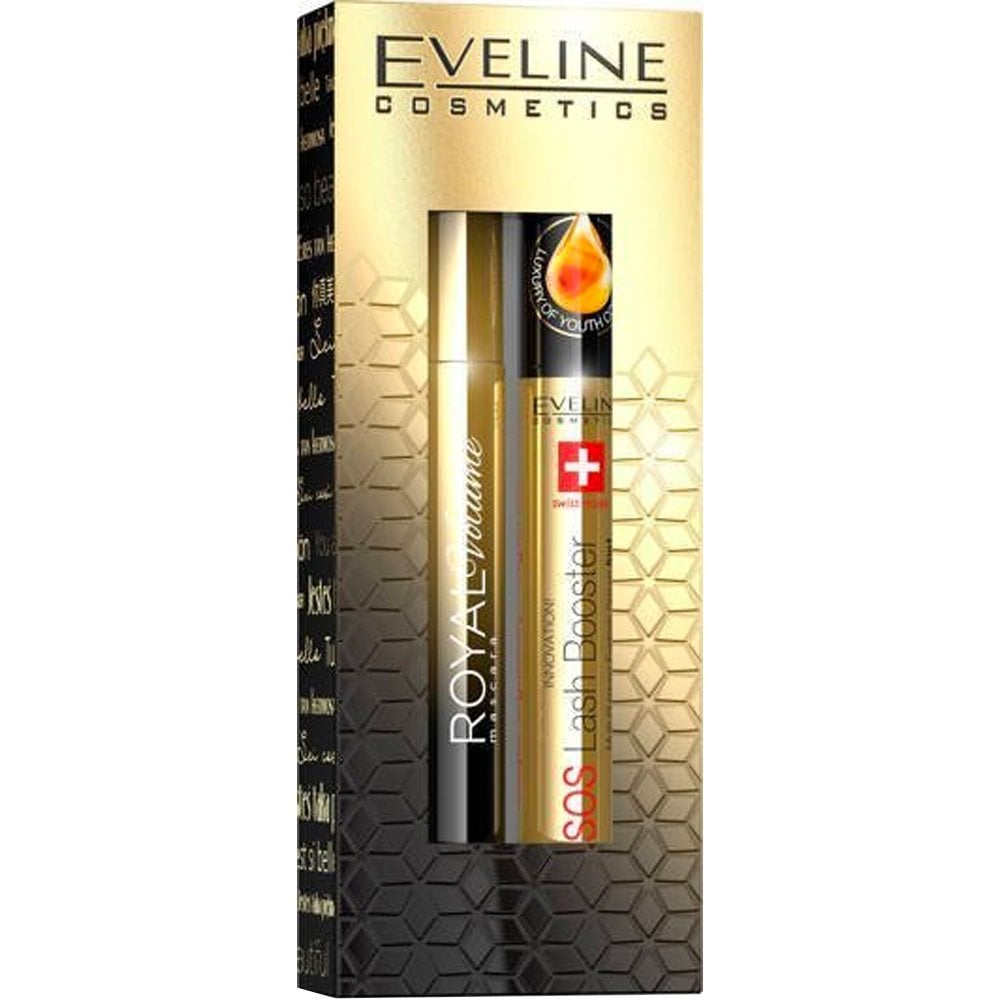 EVELINE Volume Celep Noir+Lash Booster Eyes - Makeup 