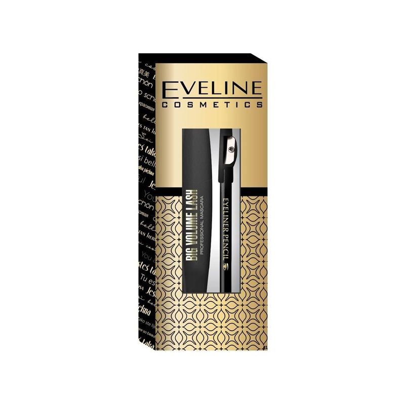 EVELINE mascara Revelashes black&Eyeliner black Eyes - Makeup 