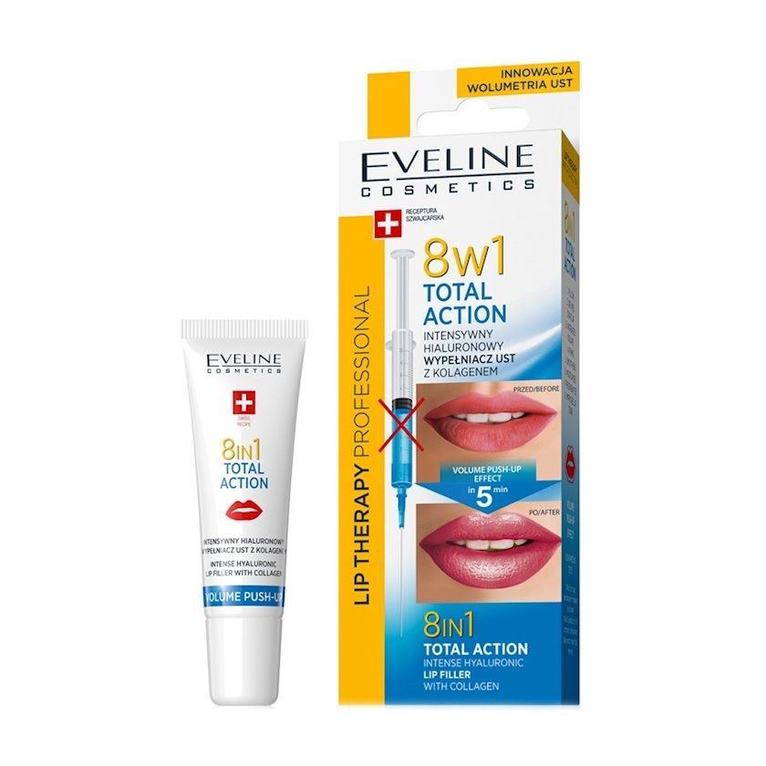EVELINE Lip Therapy 8in1 Total Action 12 ml Lips - Makeup 