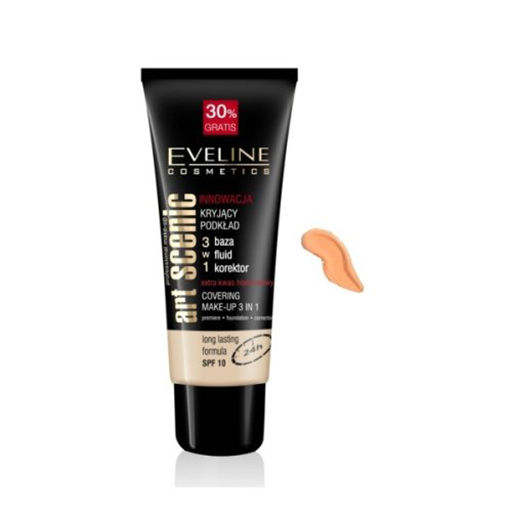 Eveline Art Scenic Covering Make Up 3in1 (honey) Spf10 Face - Makeup 