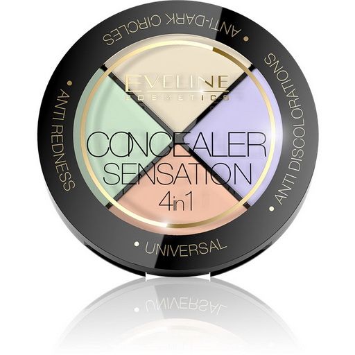 4in1 Concealer Anti Redness & Dark Eveline Concealer 
