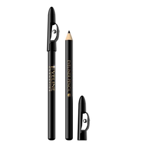 Long Wear Eyeliner + Sharpener Black Eveline Khol 
