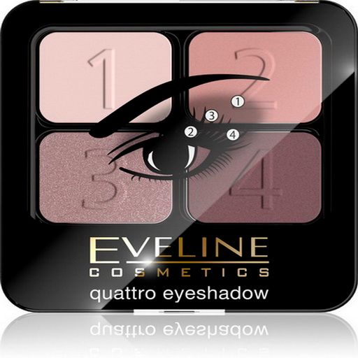 Quattro Eyeshadow Palette 12 Eveline Eyes - Makeup 
