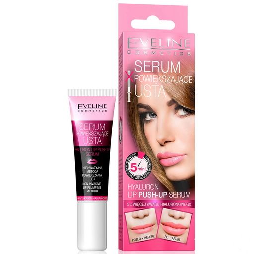 EVELINE- HYALURON LIP PUSH UP SERUM 12ML0 Lips - Makeup 