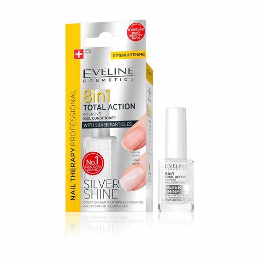 EVELINE- NAIL THERAPY CONDITIONER 8IN1 SILVER SHINE 12ML0 Nails - Makeup 