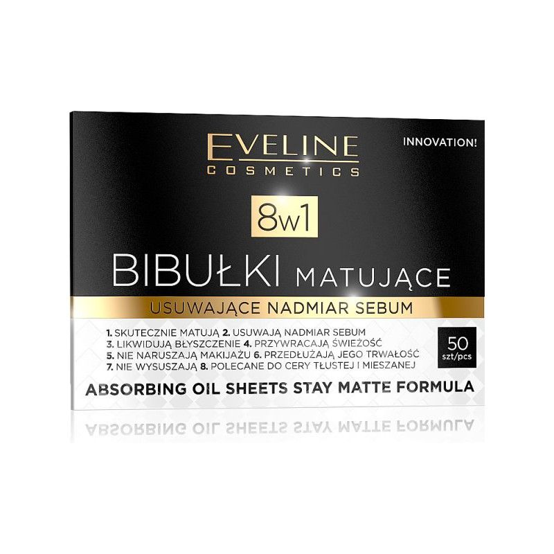 EVELINE - ABSORBING OIL SHEETS 8IN1 50PCS Face - Skin Care 