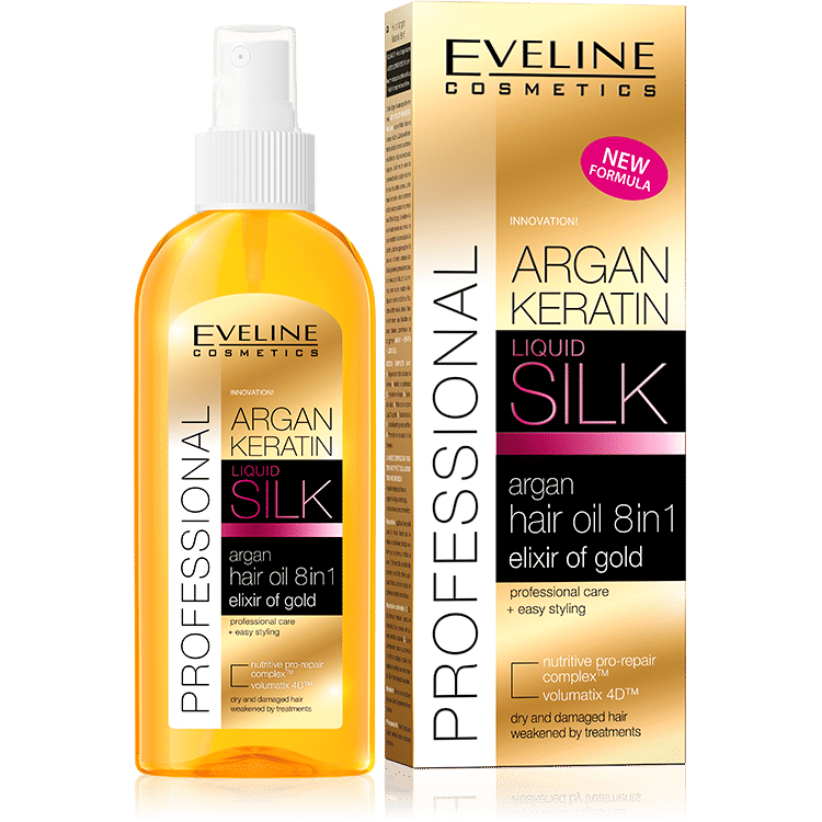 Argan + Keratin 8in1 Hair Oil Eveline Hair Oil 150 ml