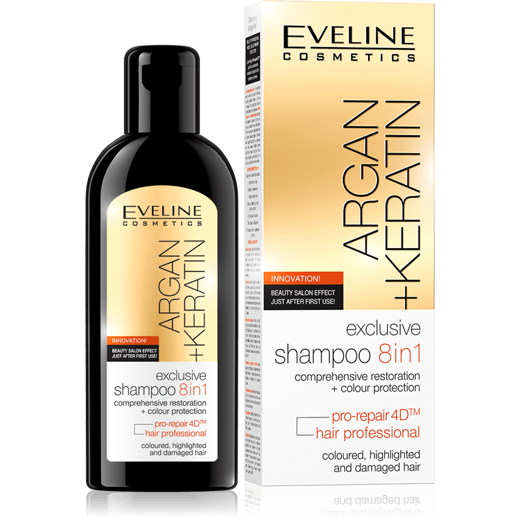 Argan + Keratin 8in1 Eveline Shampoo 150 ml