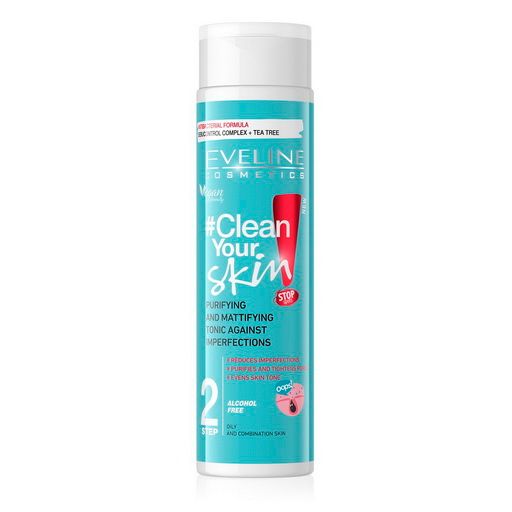 Clean Your Skin Tonic 225ml Eveline Facial Wash 200 ml