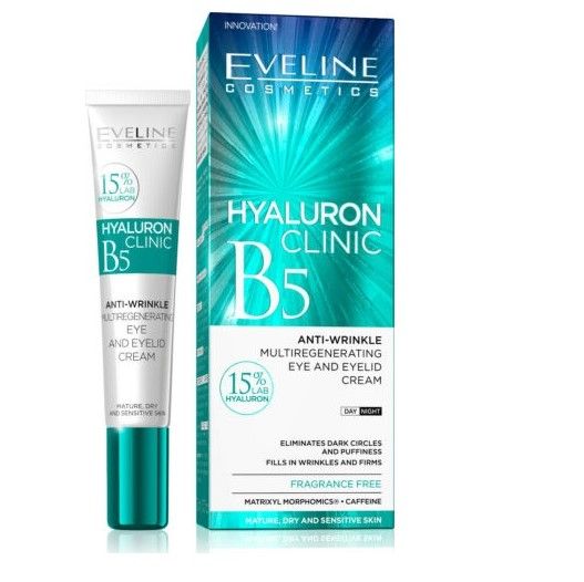 Hyaluron Anti-Wrinkle Cream  Eveline Face Cream 15 ml