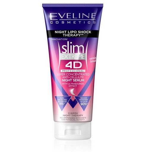 Slim Extreme 4D Night Lipo Therapy Cream Eveline Body Serum 250 ml