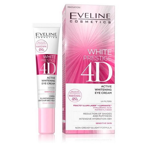 White Prestige 4D Eye Cream  Eveline Eye Cream 15 ml