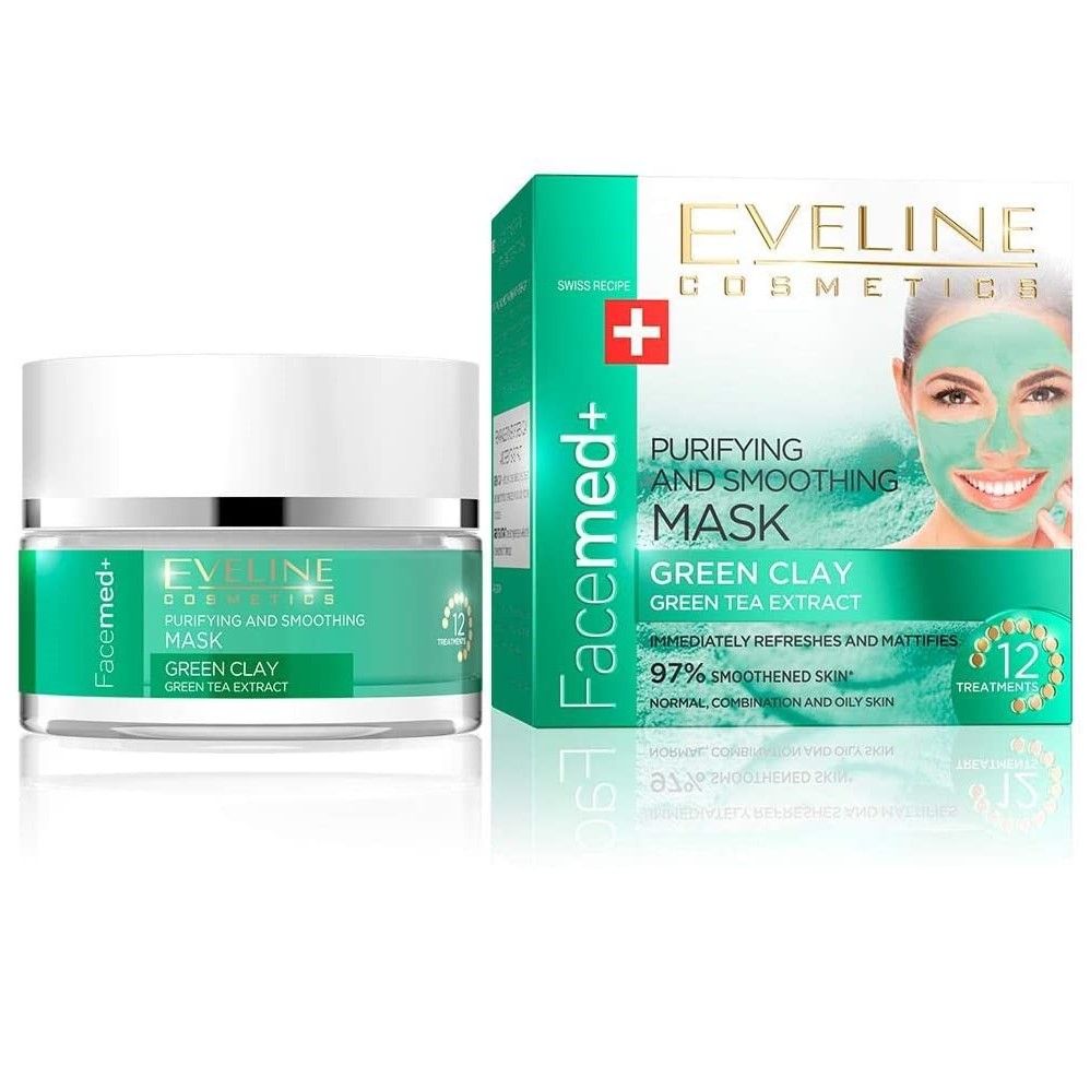 Facemed+ Green Clay Mask Eveline Face Mask 50 ml