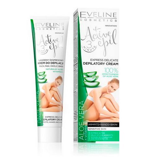 Aloe Vera Depilatory Cream Sensitive Eveline Depilatory Cream 125 ml