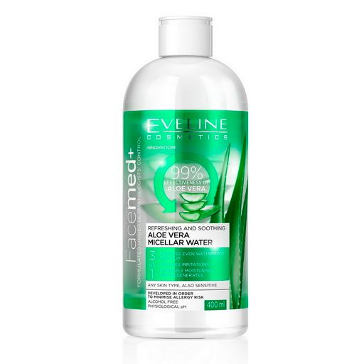 Aloe Vera 3in1 Micellar Water  Eveline Micellar Water 400 ml