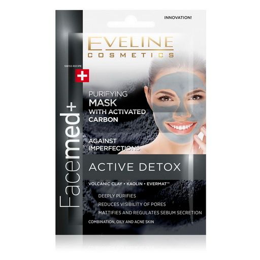 Facemed+ Charcoal Face Mask 2x5ml Eveline Face Mask 