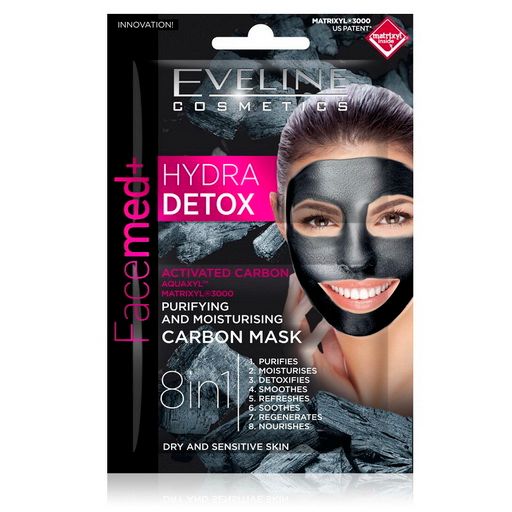 Facemed+ Carbon Detox Mask 2x5ml Eveline Face Mask 