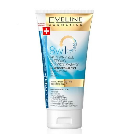 Facemed+ 8in1 Gel + Scrub + Mask Eveline Facial Wash 150 ml